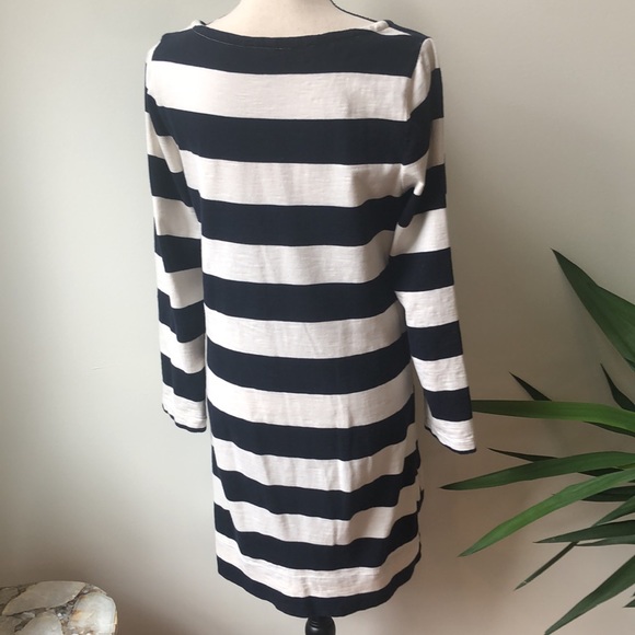 J.Crew Navy Striped Dress - Picture 3 of 5
